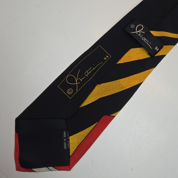 Rare Vintage Stolichnaya Cristal Black and Red Graphic Tie Promotional 1994 - Picture 9 of 9